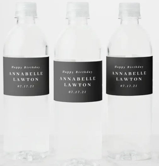 Custom Labeled Water Bottle